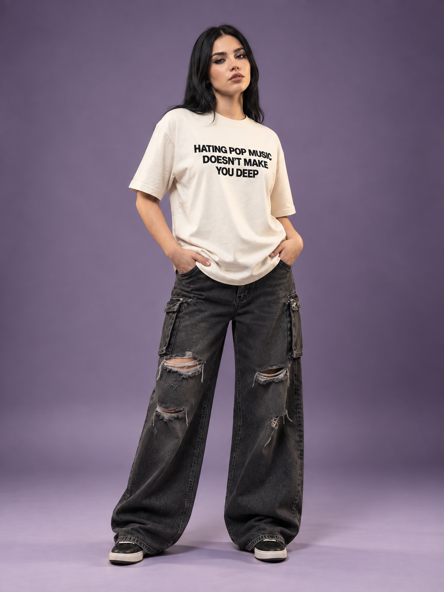 Hating Pop Music Boxy T-Shirt